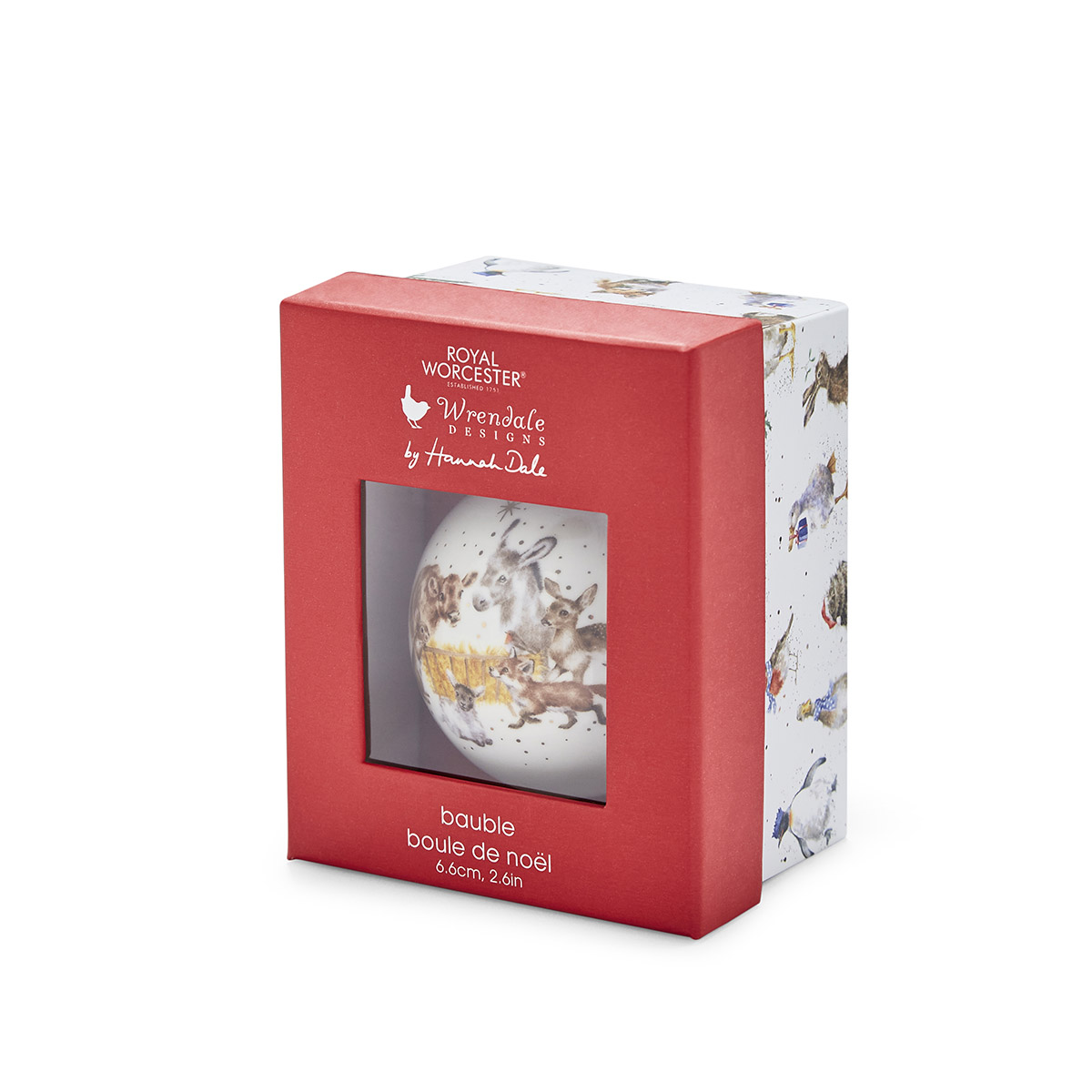 Wrendale Designs Annual Bauble 2024 - Away in a Manger image number null